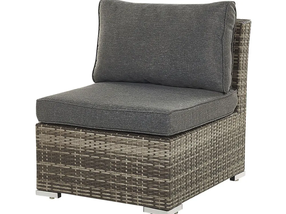 Ulkokalusteet<Beliani Puutarharyhma 6-Istuttava Harmaa Corte