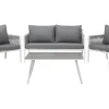 Ulkokalusteet<Beliani Puutarhasohvaryhma Harmaa Latina