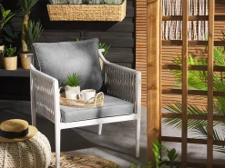 Ulkokalusteet<Beliani Puutarhasohvaryhma Harmaa Latina