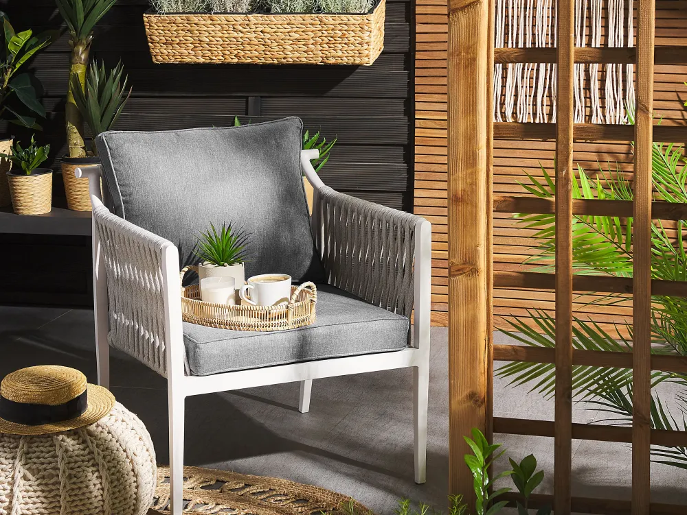 Ulkokalusteet<Beliani Puutarhasohvaryhma Harmaa Latina