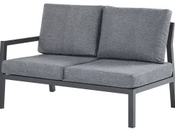 Ulkokalusteet<Beliani Puutarhasohvasetti 5-Istuttava Tummanharmaa Vizzini