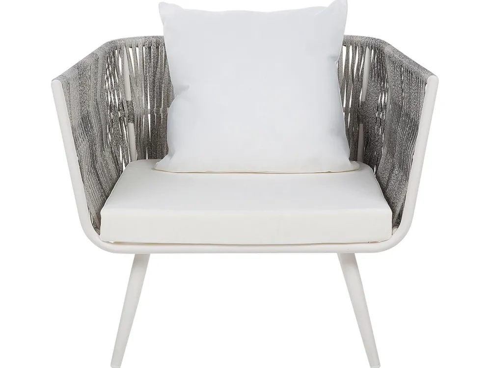 Ulkokalusteet<Beliani Puutarhasohvasetti Luonnonvalkoinen Ragusa