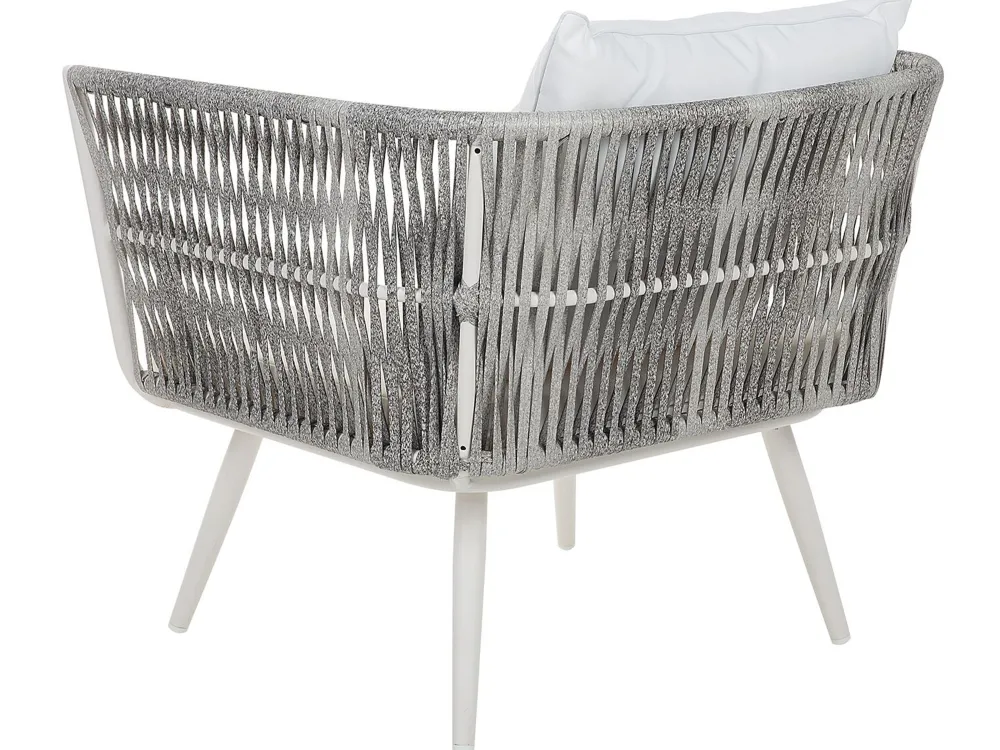 Ulkokalusteet<Beliani Puutarhasohvasetti Luonnonvalkoinen Ragusa