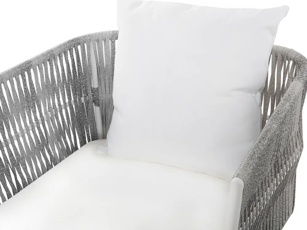 Ulkokalusteet<Beliani Puutarhasohvasetti Luonnonvalkoinen Ragusa