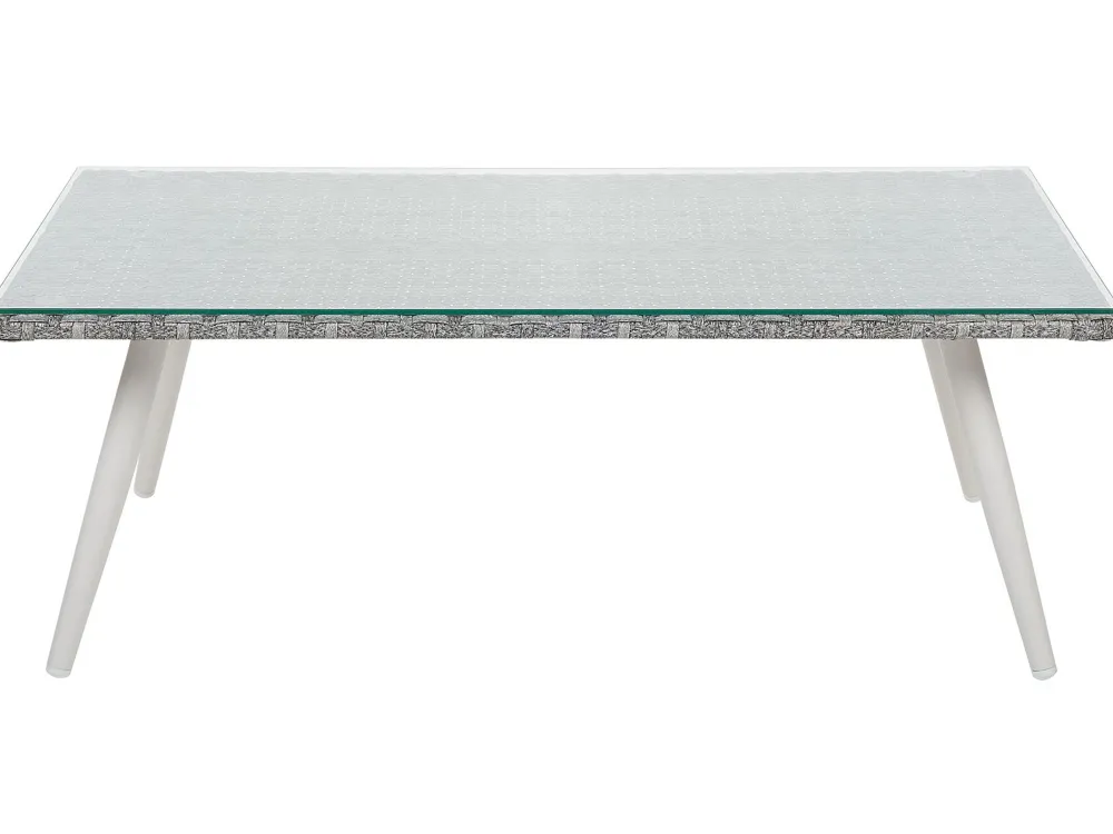 Ulkokalusteet<Beliani Puutarhasohvasetti Luonnonvalkoinen Ragusa