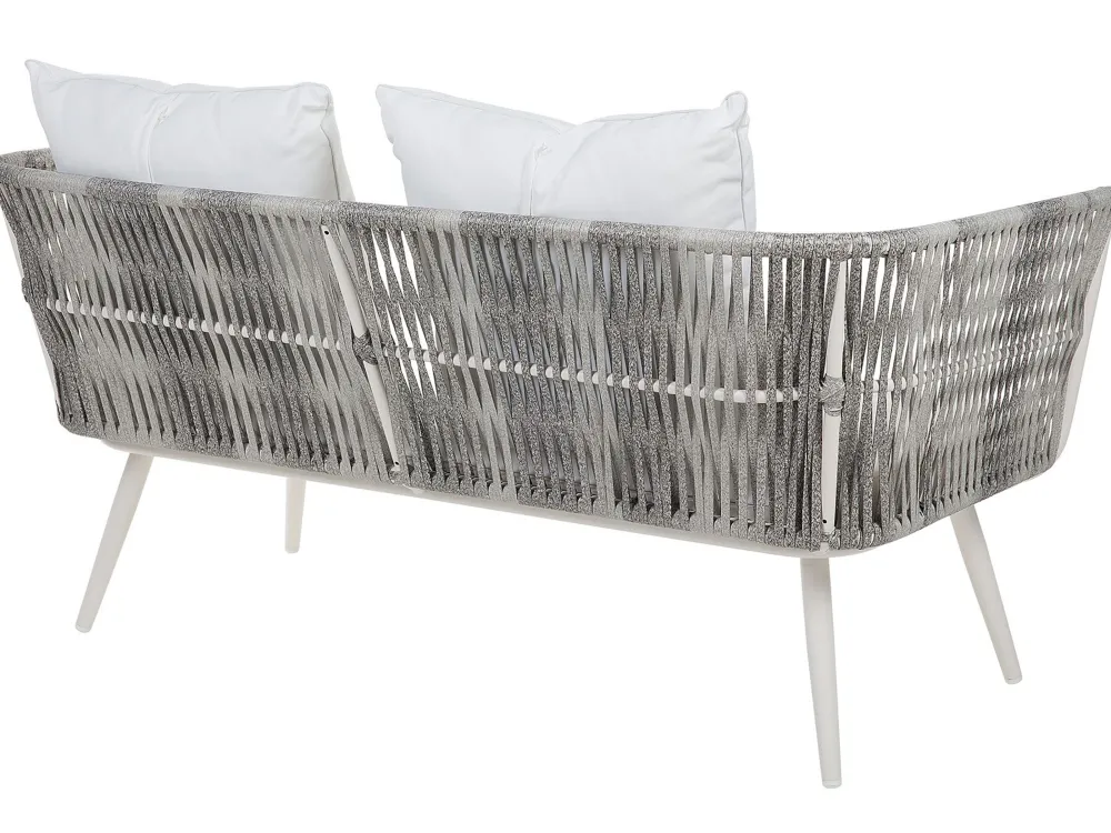 Ulkokalusteet<Beliani Puutarhasohvasetti Luonnonvalkoinen Ragusa