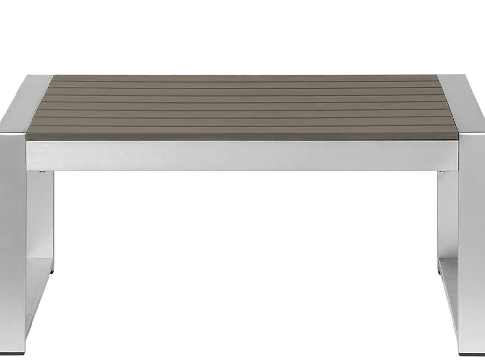 Best Sale Beliani Puutarhasohvasetti Tummanharmaa Salerno