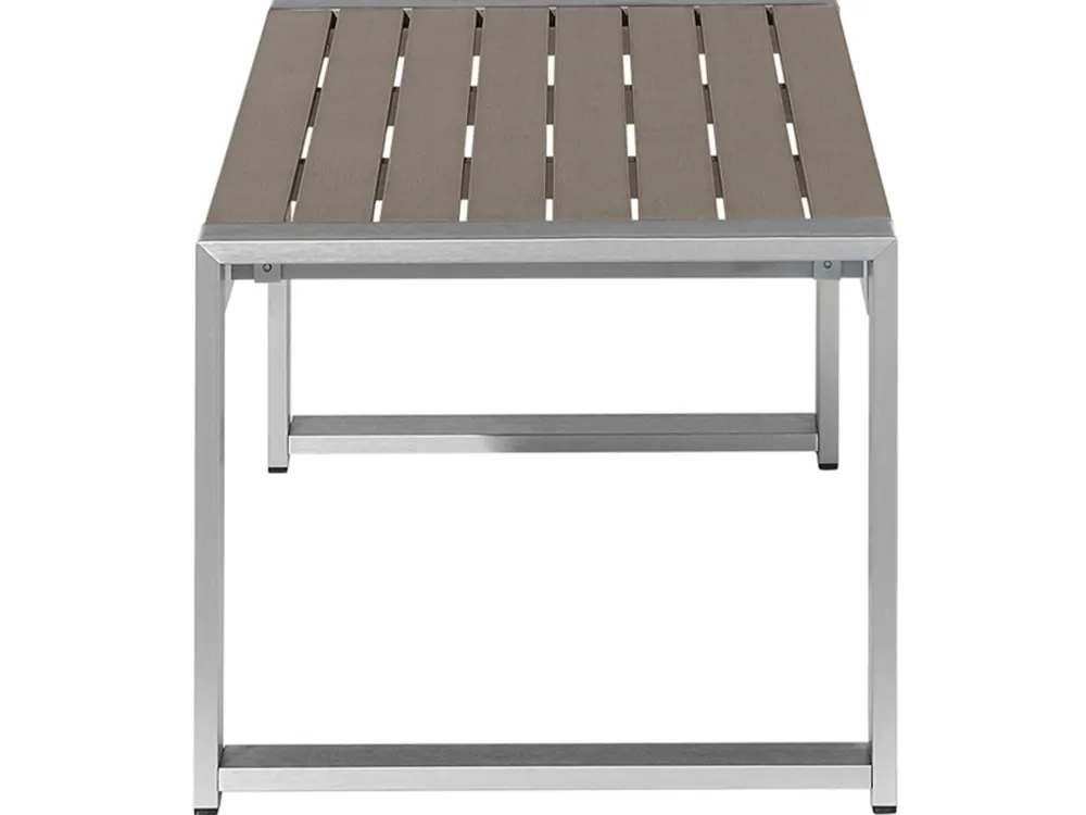 Best Sale Beliani Puutarhasohvasetti Tummanharmaa Salerno