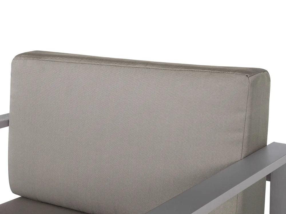 Best Sale Beliani Puutarhasohvasetti Tummanharmaa Salerno