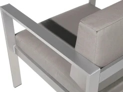 Best Sale Beliani Puutarhasohvasetti Tummanharmaa Salerno