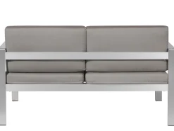 Best Sale Beliani Puutarhasohvasetti Tummanharmaa Salerno