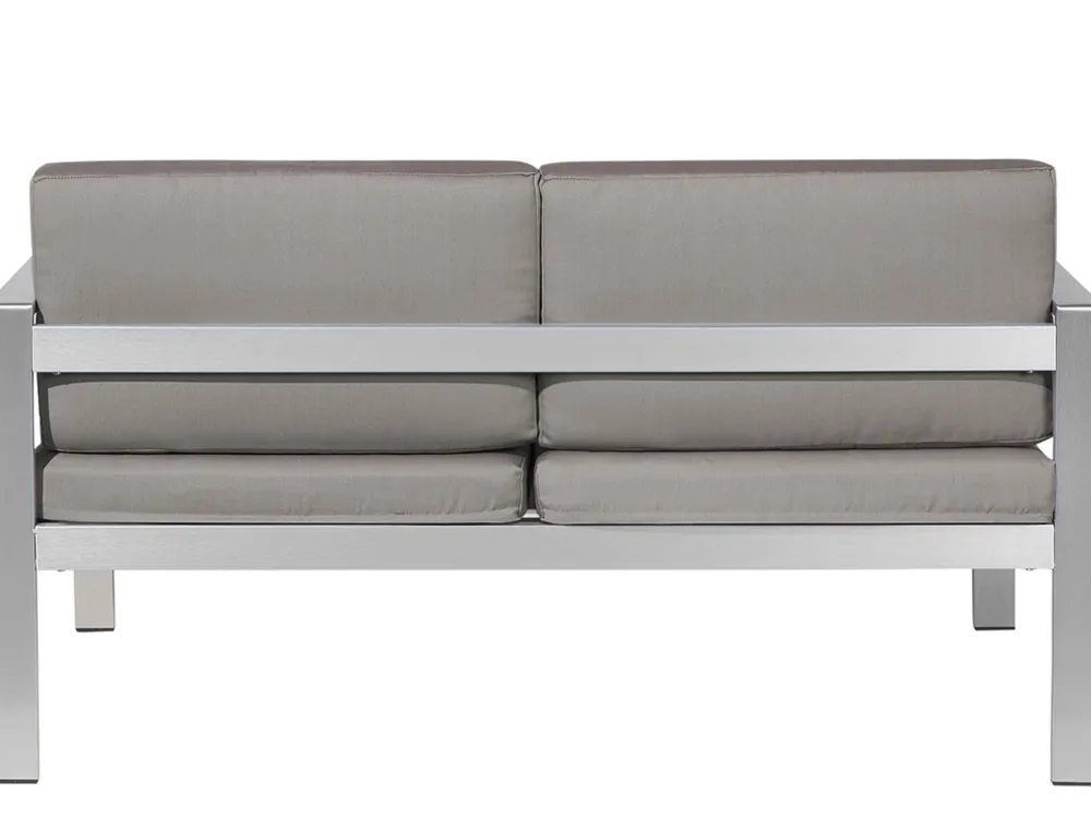 Best Sale Beliani Puutarhasohvasetti Tummanharmaa Salerno