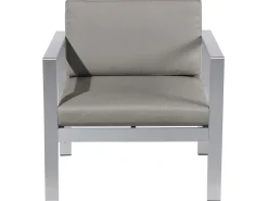 Best Sale Beliani Puutarhasohvasetti Tummanharmaa Salerno