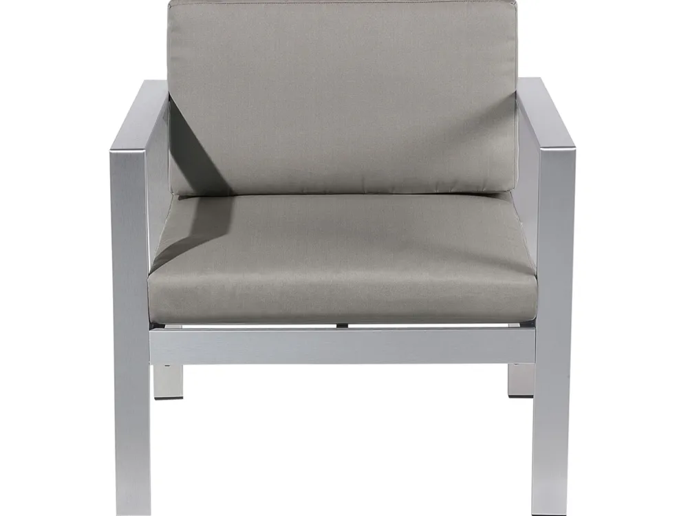 Best Sale Beliani Puutarhasohvasetti Tummanharmaa Salerno