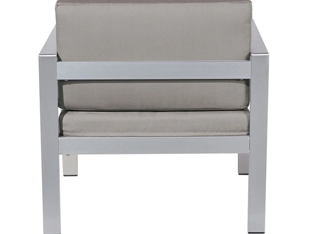 Best Sale Beliani Puutarhasohvasetti Tummanharmaa Salerno