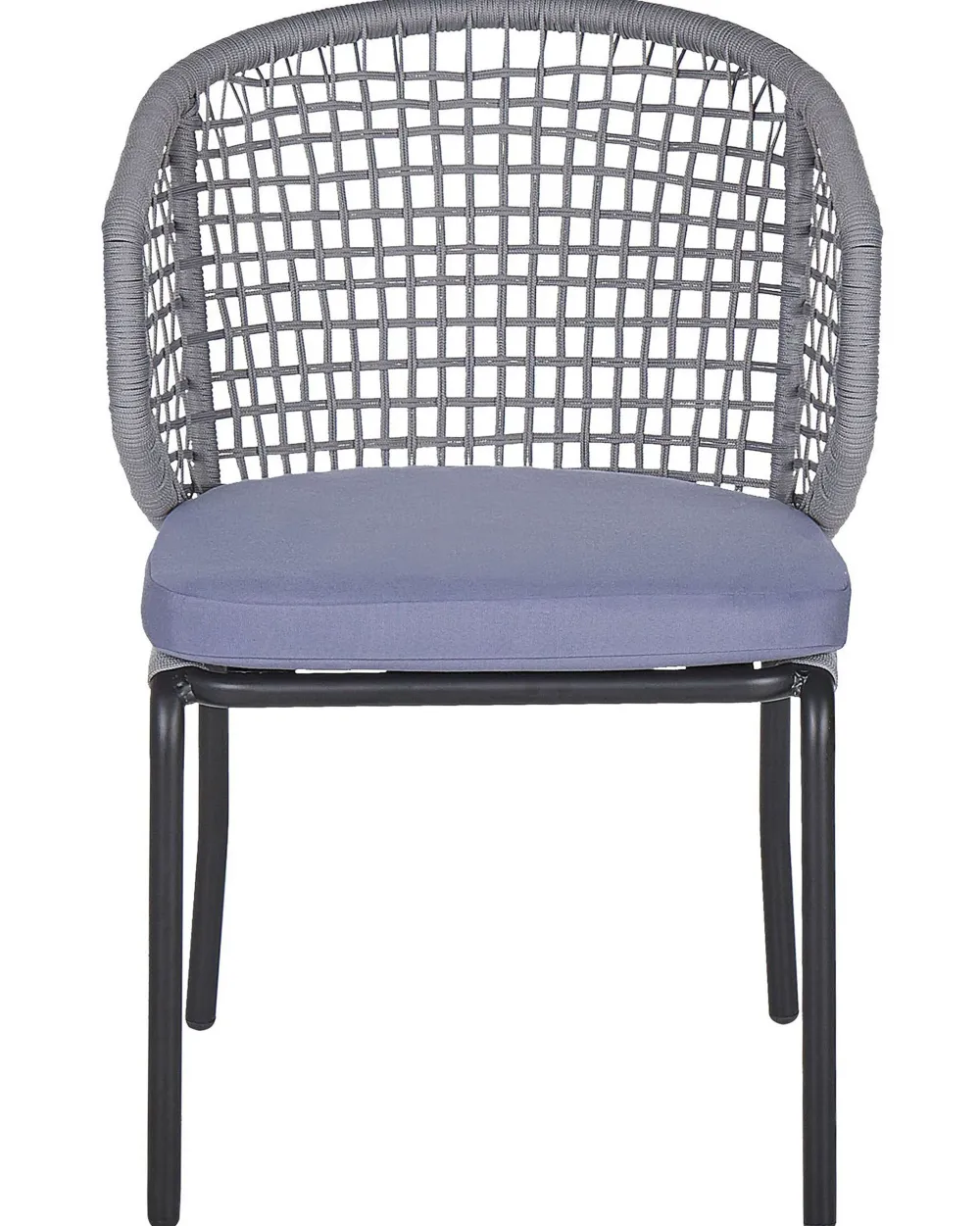 Ulkokalusteet<Beliani Puutarhatuoli 2 Kpl Harmaa Palmi