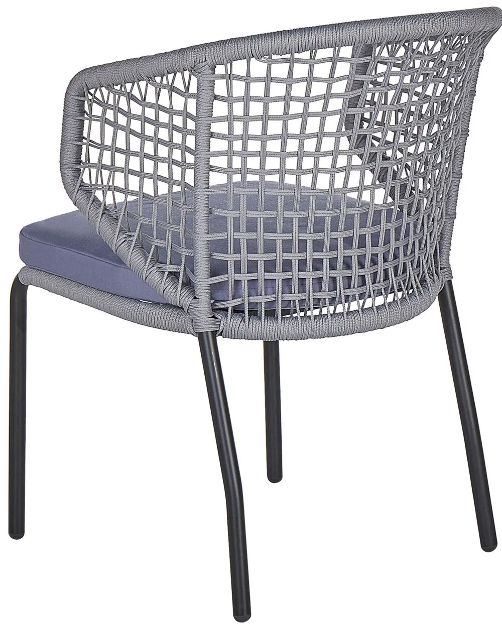 Ulkokalusteet<Beliani Puutarhatuoli 2 Kpl Harmaa Palmi