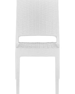 Ulkokalusteet<Beliani Puutarhatuoli 4 Kpl Valkoinen Fossano