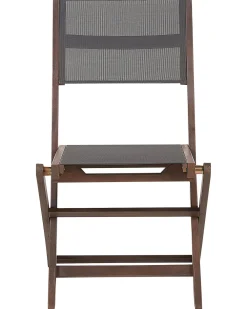 Ulkokalusteet<Beliani Puutarhatuoli Akaasia Tumma Puu 2 Kpl Cesana