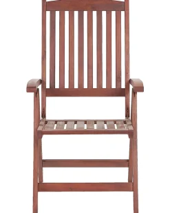 Ulkokalusteet<Beliani Puutarhatuoli Akasiapuu Tumma Puu/Sininen 6 Kpl Toscana