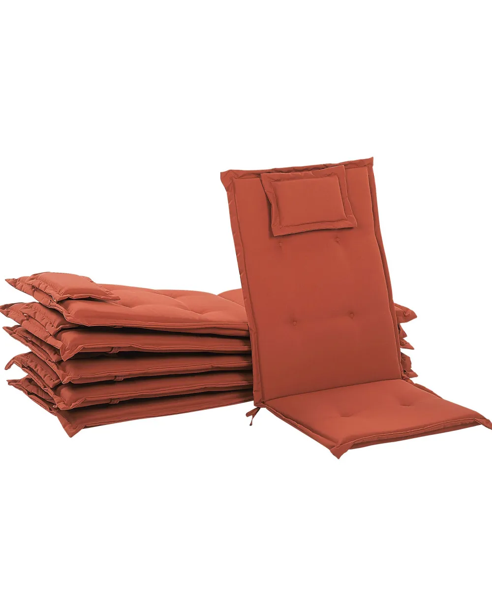 Ulkokalusteet<Beliani Puutarhatuoli Akasiapuu Tumma Puu/Tummanpunainen 6 Kpl Toscana