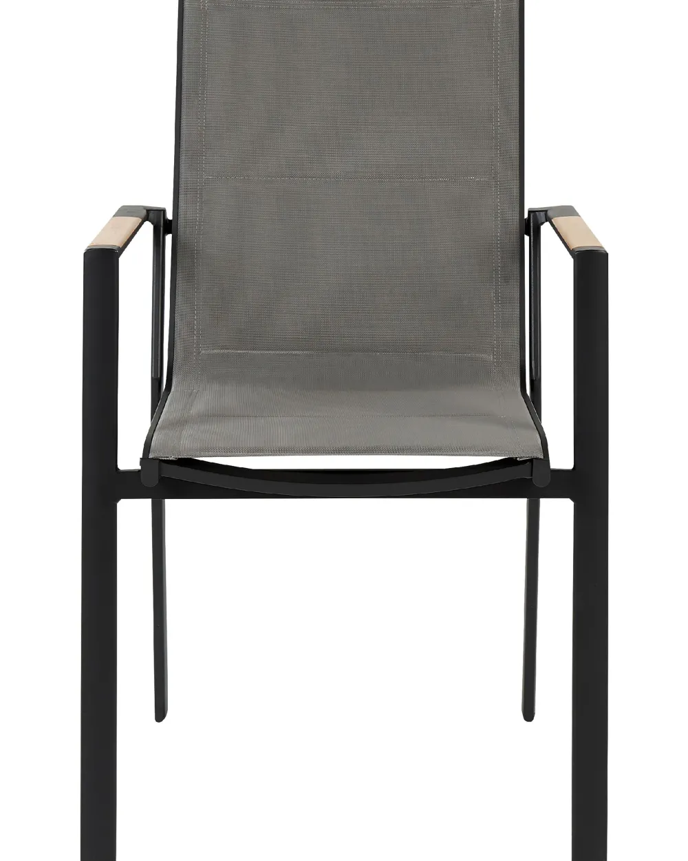 Ulkokalusteet<Beliani Puutarhatuoli Alumiini Musta 6 Kpl Busseto