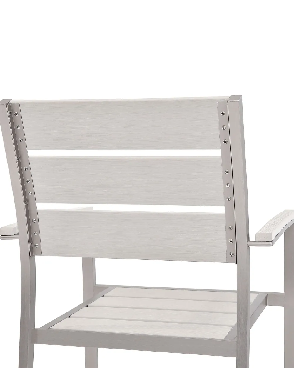 Best Beliani Puutarhatuoli Alumiini Valkoinen 6 Kpl Vernio