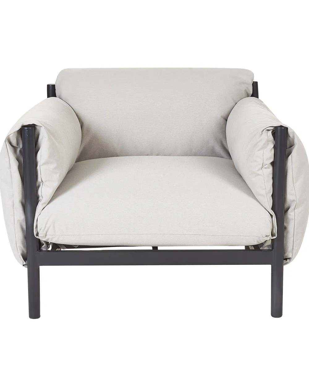 Fashion Beliani Puutarhatuoli Alumiini Vaaleanharmaa