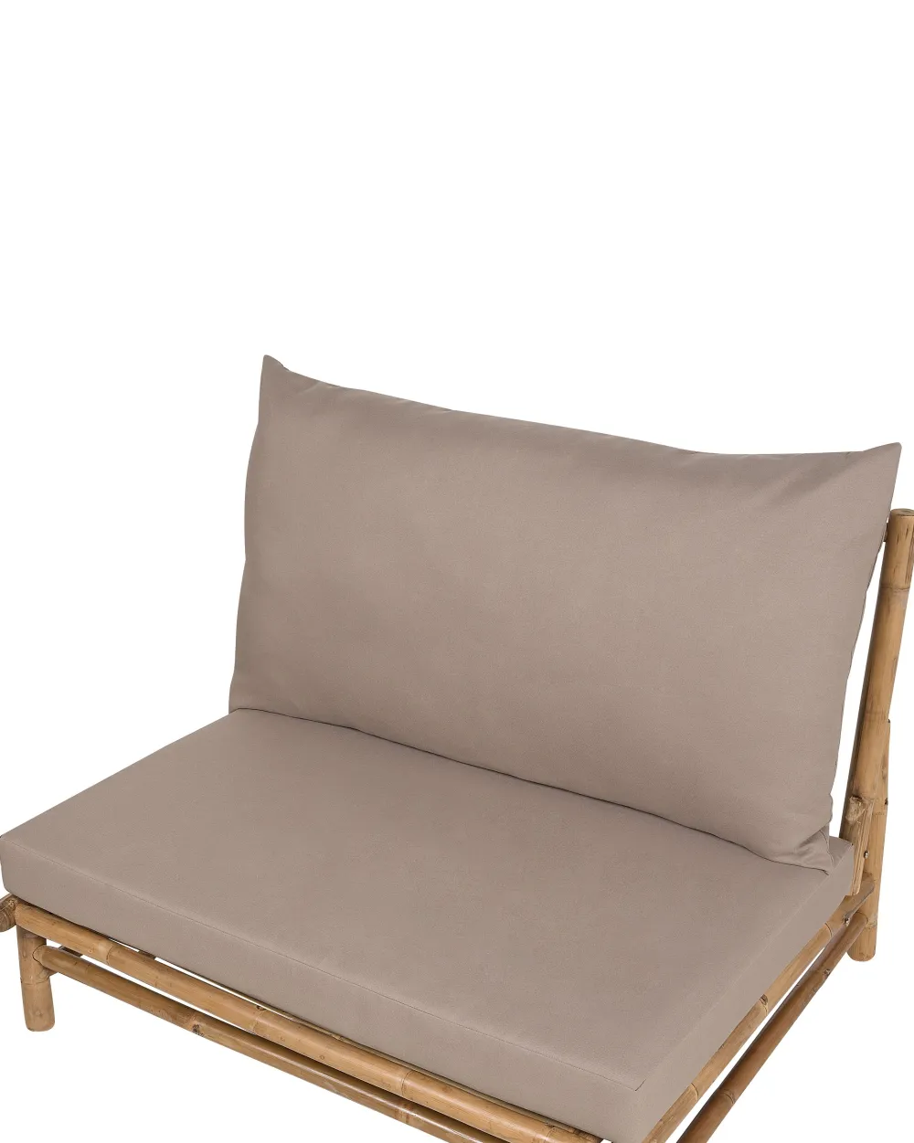 Cheap Beliani Puutarhatuoli Bambu Vaalea Puu/Ruskeanharmaa 2 Kpl Todi