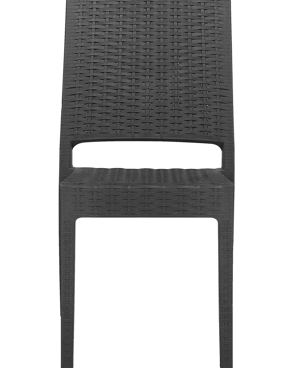 Ulkokalusteet<Beliani Puutarhatuoli Grafiitinharmaa 4 Kpl Fossano