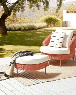 Ulkokalusteet<Beliani Puutarhatuoli Ja Rahi Polyrottinki Persikka Arcille