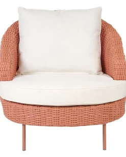 Ulkokalusteet<Beliani Puutarhatuoli Ja Rahi Polyrottinki Persikka Arcille