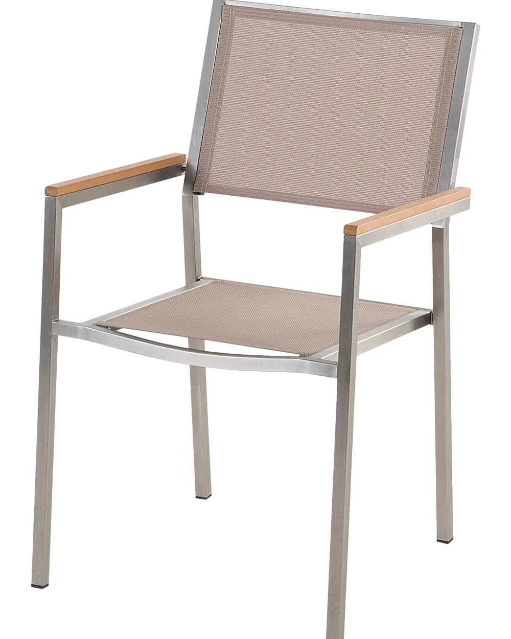 Discount Beliani Puutarhatuoli Kangas Beige 2 Kpl Grosseto