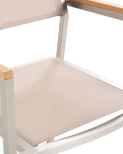 Discount Beliani Puutarhatuoli Kangas Beige 2 Kpl Grosseto