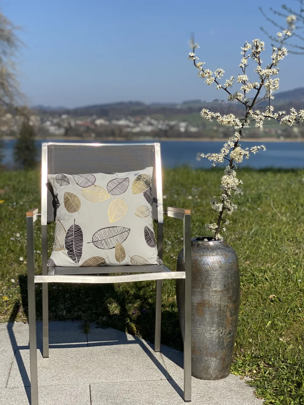 Ulkokalusteet<Beliani Puutarhatuoli Kangas Harmaa 6 Kpl Grosseto