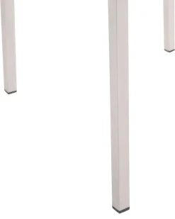 Tuolit<Beliani Puutarhatuoli Kangas Valkoinen 4 Kpl Grosseto