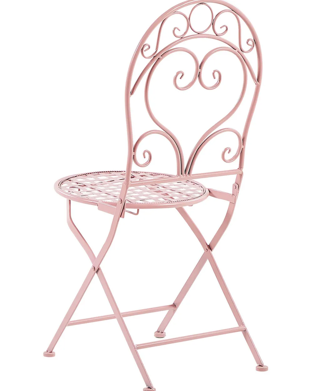 Flash Sale Beliani Puutarhatuoli Metalli Vaaleanpunainen 2 Kpl Albinia