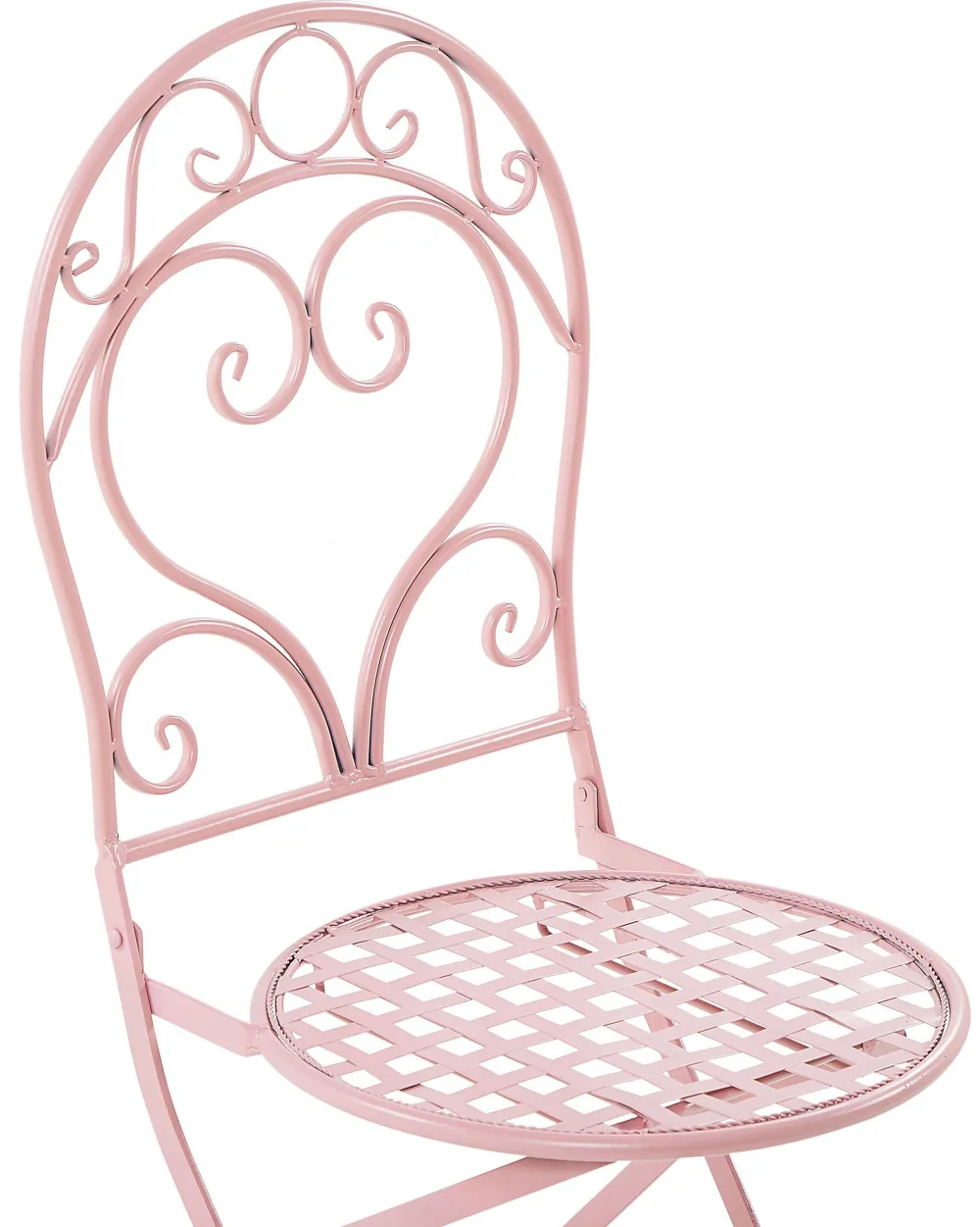 Flash Sale Beliani Puutarhatuoli Metalli Vaaleanpunainen 2 Kpl Albinia