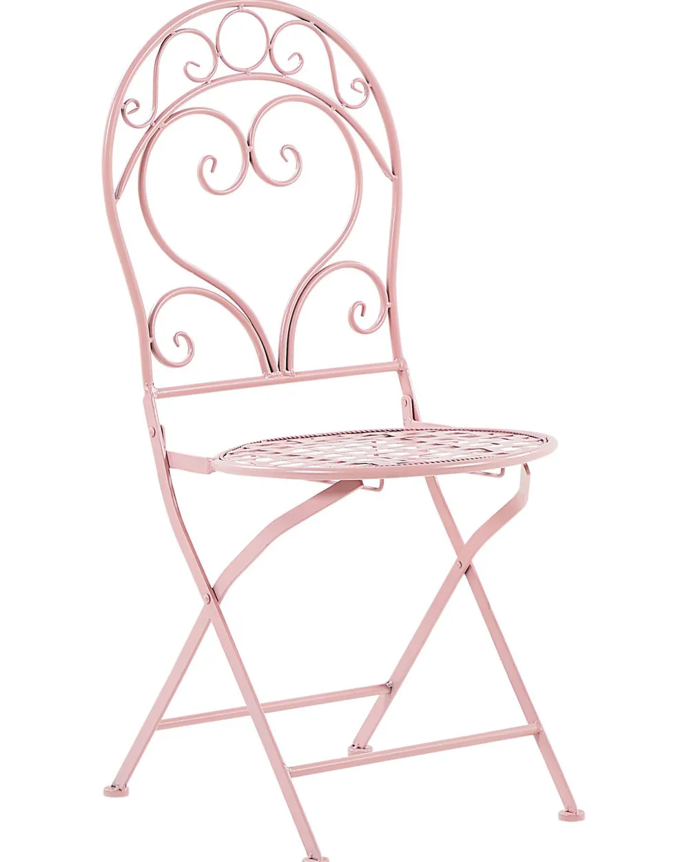 Flash Sale Beliani Puutarhatuoli Metalli Vaaleanpunainen 2 Kpl Albinia