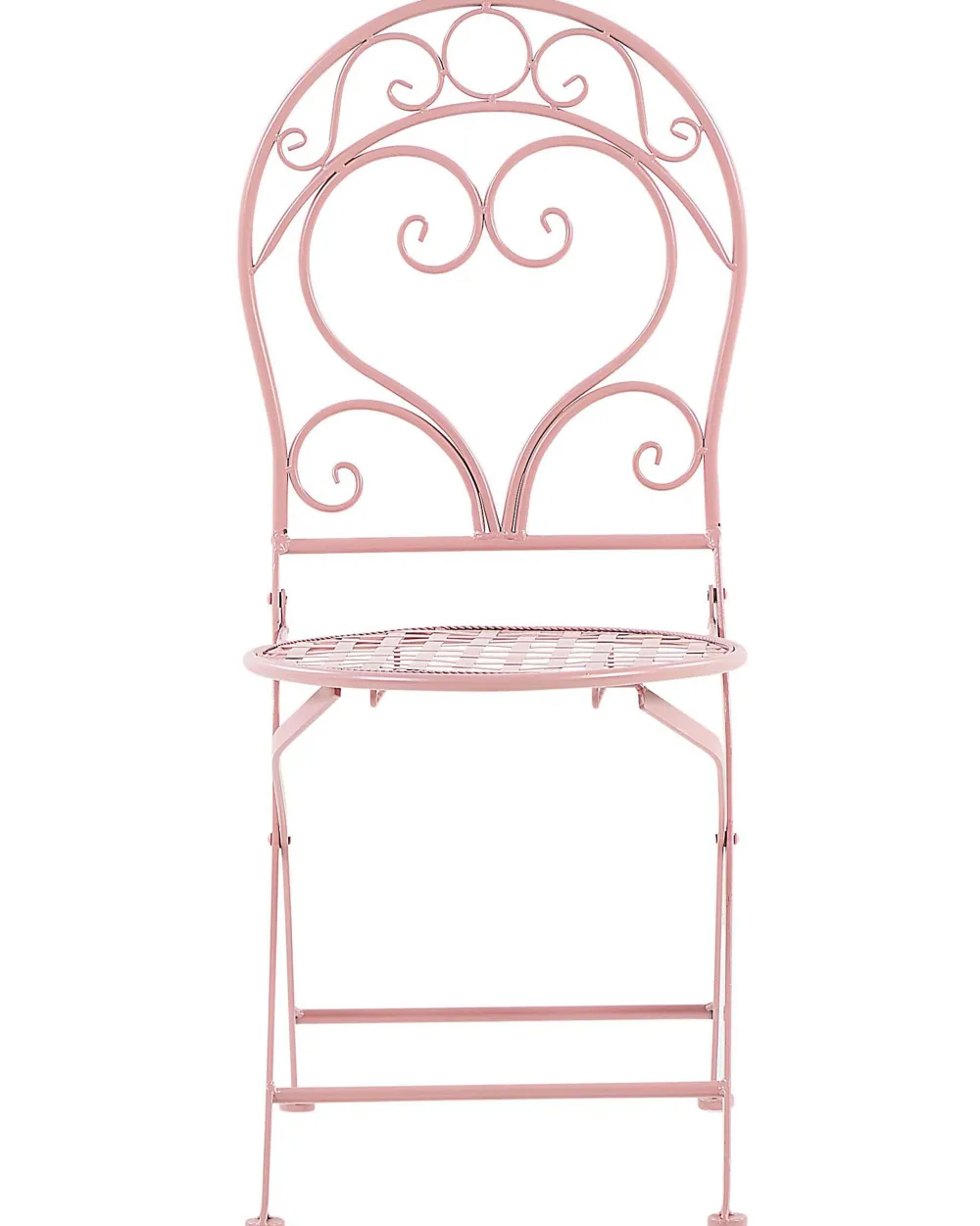 Flash Sale Beliani Puutarhatuoli Metalli Vaaleanpunainen 2 Kpl Albinia