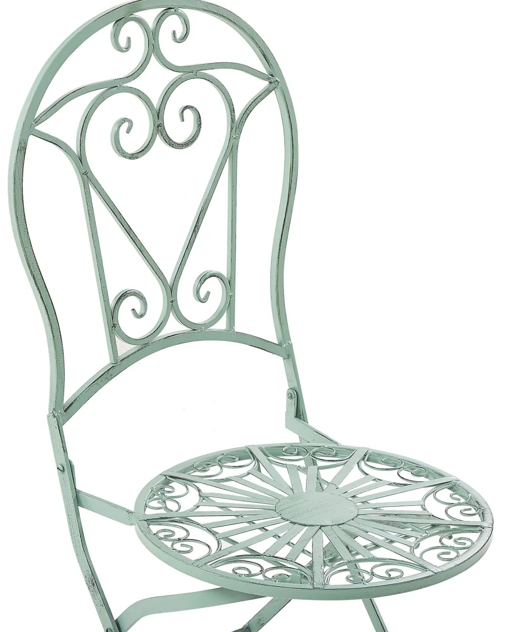 Ulkokalusteet<Beliani Puutarhatuoli Metalli Vihrea 2 Kpl Trento