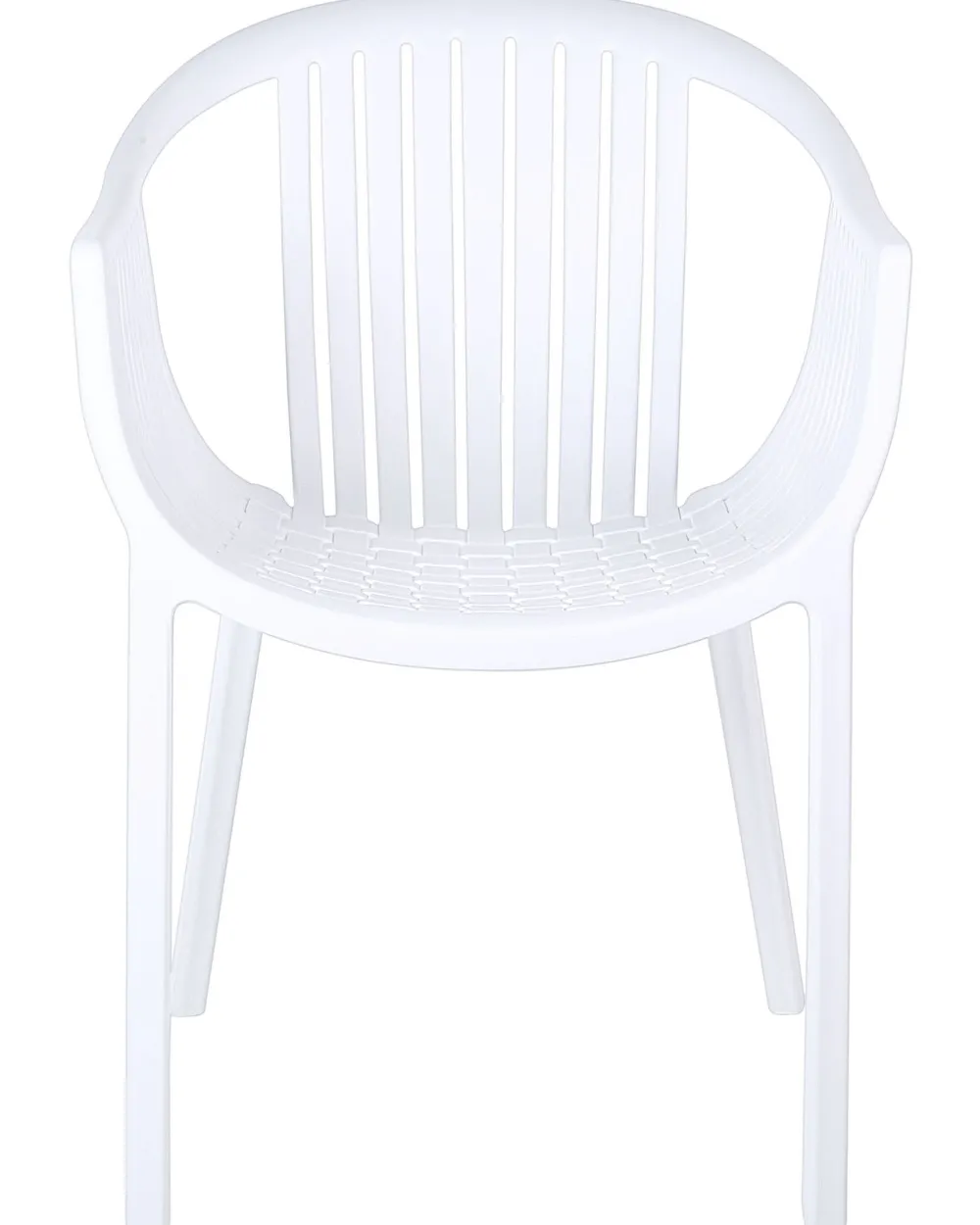 Ulkokalusteet<Beliani Puutarhatuoli Muovi Valkoinen 4 Kpl Napoli