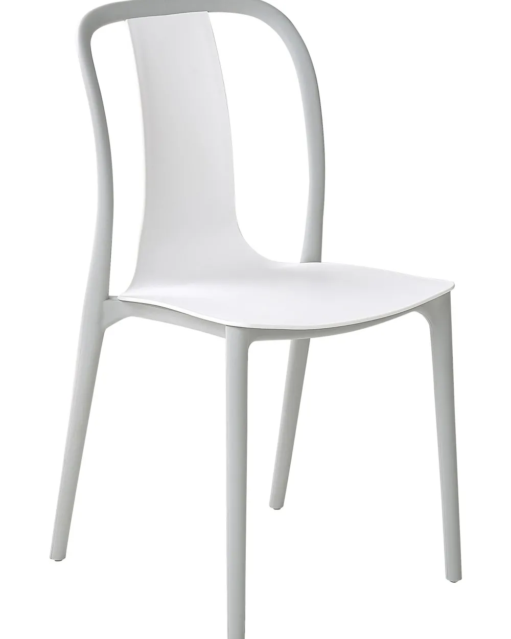 Hot Beliani Puutarhatuoli Muovi Valkoinen/Harmaa 2 Kpl Spezia