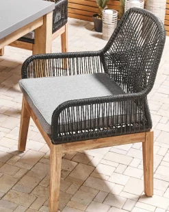 New Beliani Puutarhatuoli Musta 2 Kpl Olbia