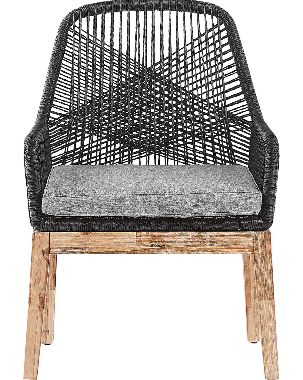 New Beliani Puutarhatuoli Musta 2 Kpl Olbia