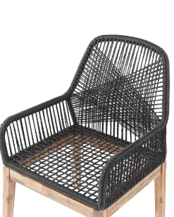 New Beliani Puutarhatuoli Musta 2 Kpl Olbia