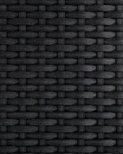 Ulkokalusteet<Beliani Puutarhatuoli Polyrottinki Musta 4 Kpl Grosseto