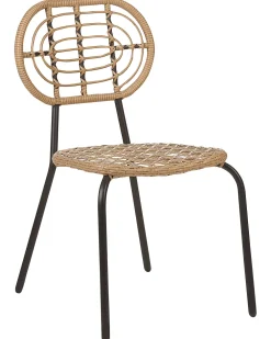 Flash Sale Beliani Puutarhatuoli Polyrottinki Luonnonvari 4 Kpl Pratello