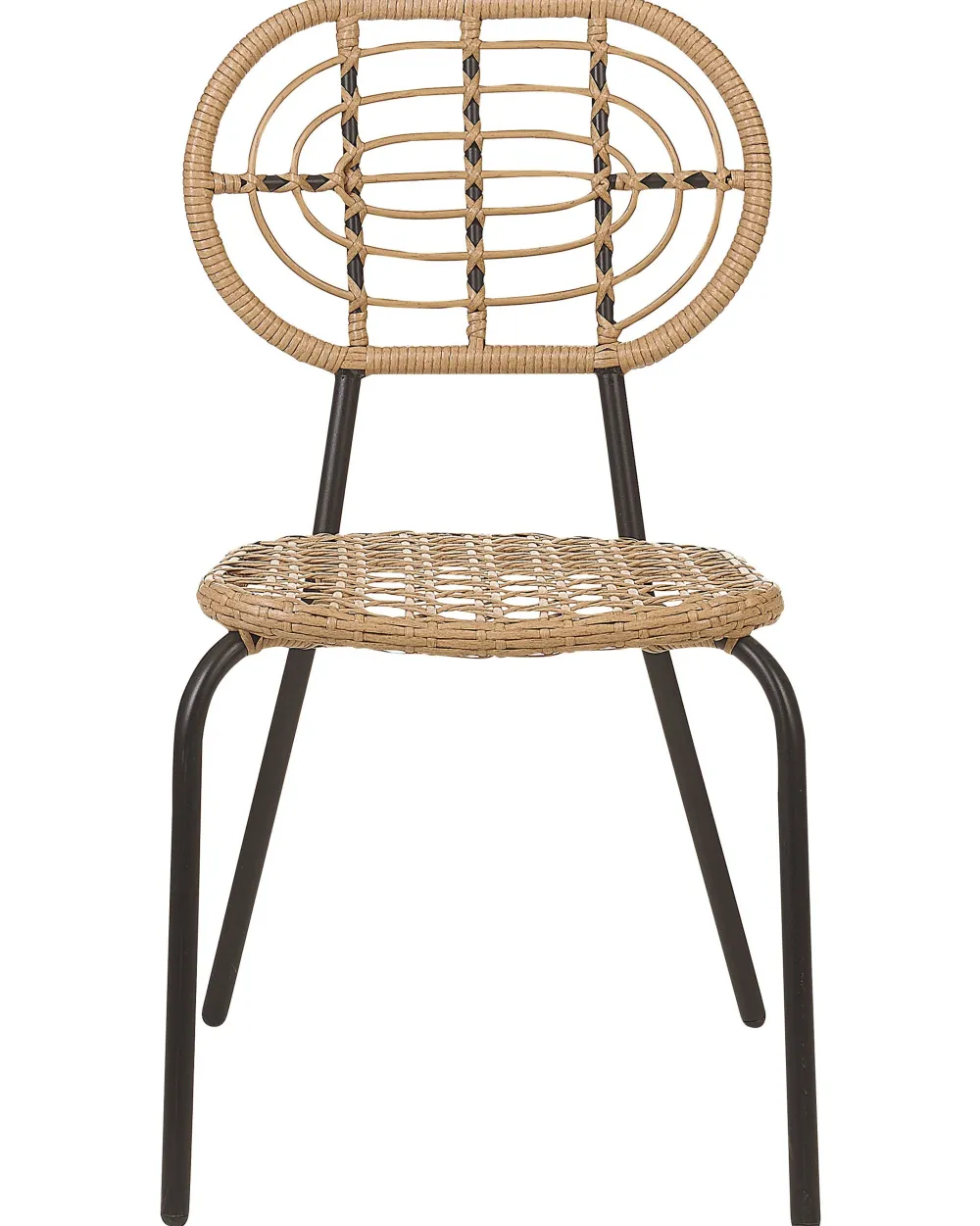 Flash Sale Beliani Puutarhatuoli Polyrottinki Luonnonvari 4 Kpl Pratello