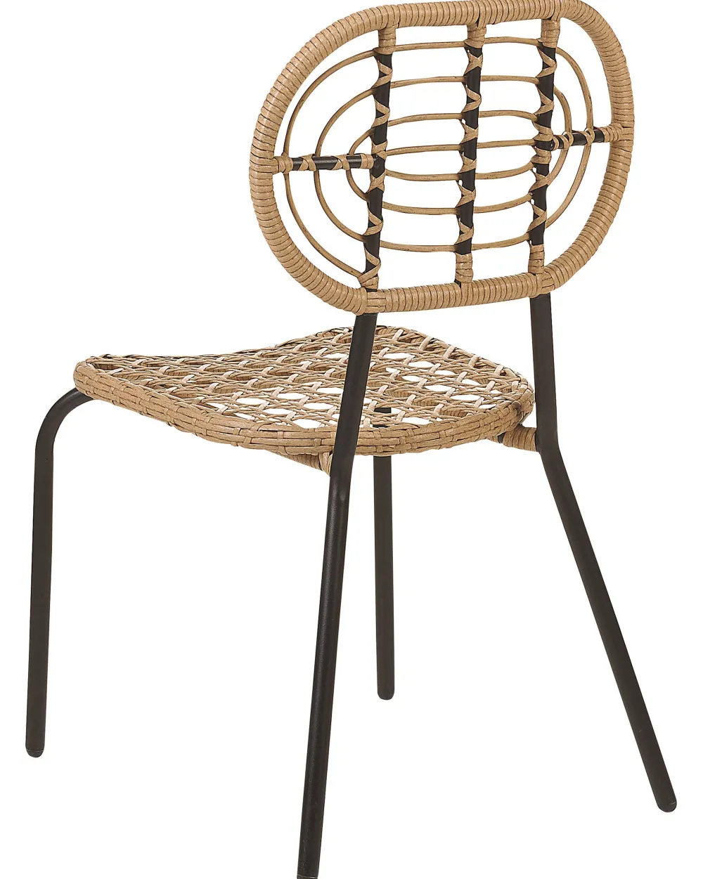 Flash Sale Beliani Puutarhatuoli Polyrottinki Luonnonvari 4 Kpl Pratello